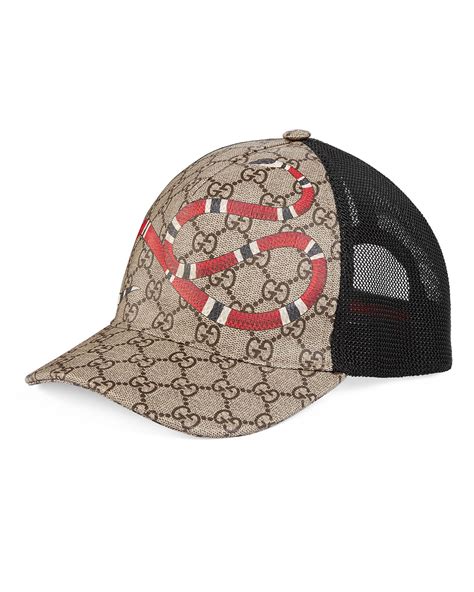 gucci snake embroidered hat|gucci snake print hat.